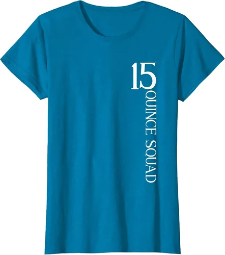 Vista 34 de Quince Squad Quinceanera 15th Birthday - Camiseta de quinceañera para niñas Asphalt Grey