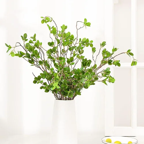 Vista 7 de HANDIC 3 Piezas de Ramas Artificiales Falsas para Jarrón, Ramas Verdes Artificiales, Ramas Falsas para Jarrón de Plantas, Ramas Artificiales