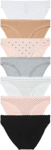 Vista 16 de Victoria's Secret - Ropa interior estilo bikini de algodón para mujer, bragas de cobertura moderada, paquete múltiple (XS-XXL)