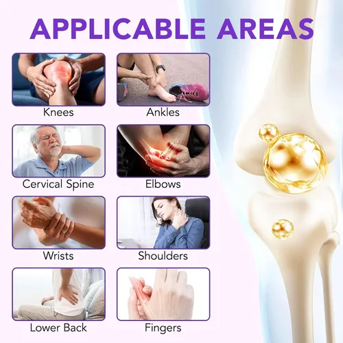Vista 2 de Paquete de 2 masajes de gel morado para articulaciones, crema de masaje calmante para actividades articulares, músculos, rodillas, lumbar, cuello