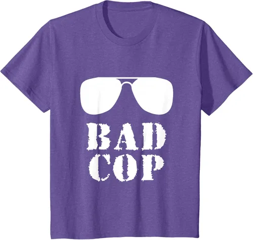 Vista 55 de Bad Cop Funny Police - Camiseta a juego para padre e hijo, Negro, S