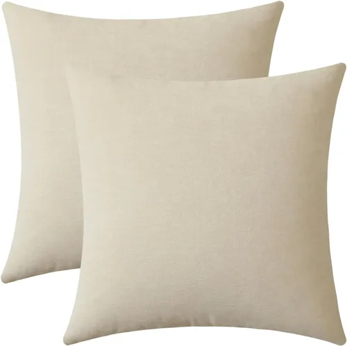 Vista 10 de Juego de 2 fundas de almohada decorativas de pana burdeos suaves y acogedoras, fundas de cojín cuadradas de chenilla para sofá, decoración de sala