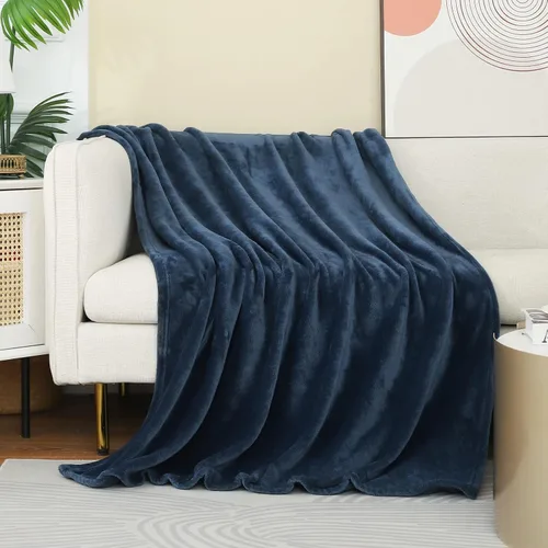 Vista 13 de JIAHANNHA Manta de forro polar de franela (50 x 60 pulgadas), manta beige para sofá o cama, 280 GSM, manta de felpa súper suave, acogedora y ligera