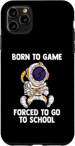 Vista 11 de iPhone 15 Born To Game - Astronauta de videojuegos - Funda para juegos de computadora