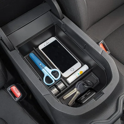 Vista 5 de JDMCAR Organizador de bandeja de consola central compatible con accesorios Toyota RAV4 2025 2024 2023 2022 2021 2020 2019 y 2021-2025 RAV-4 Prime