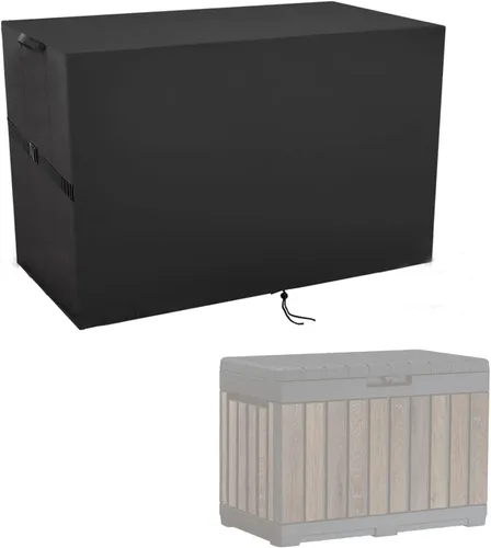 Vista 11 de Cubierta de Caja de Almacenamiento Exterior, Cubierta Impermeable de Resina para Contenedor de Almacenamiento, Cubiertas de Caja de Cubierta