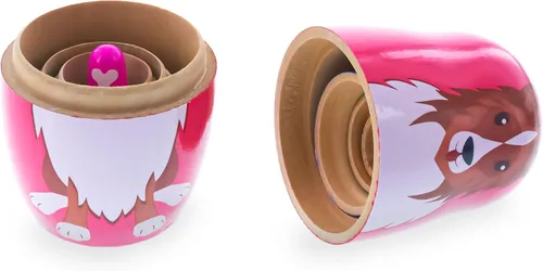 Vista 4 de BestPysanky Muñecas anidables de madera para perros de 4.75 pulgadas
