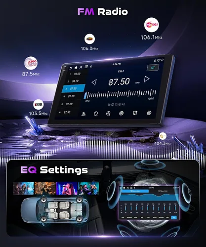 Vista 11 de podofo Radio de coche Android 15 4G+128G para Suzuki Swift 2011-2015