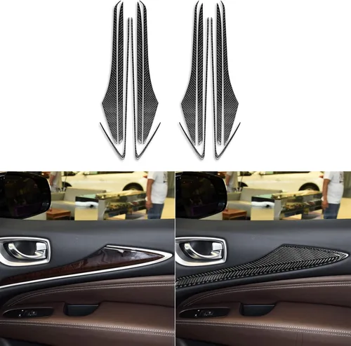 Vista 25 de Adhesivo decorativo de fibra de carbono suave para el interior del automóvil, velocímetro de control central, compatible con Nissan 370Z Z34 2019