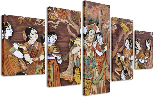 Vista 12 de DJSYLIFE Lienzo decorativo para pared, diseño de Dios hindú, 40 pulgadas de Arte 07