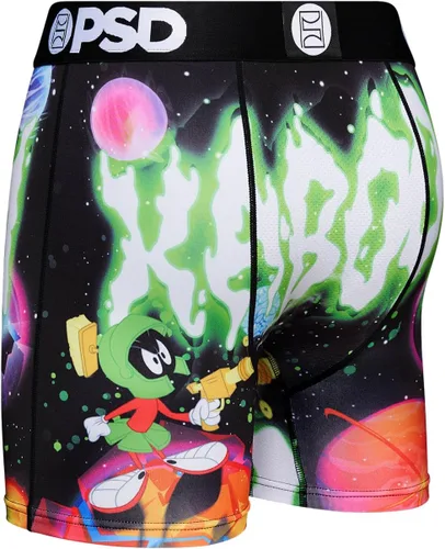 Vista 2 de PSD Men's Looney Tunes Print Boxer Briefs - 7 Inch Inseam Breathable, Supportive Men's Underwear with Moisture-Wicking Fabric