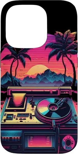 Vista 16 de AV Technician Turntable Audio Sound Record Vinyl Synthwave Case for iPhone 15 Plus