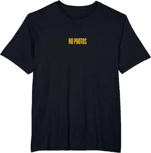 Vista 5 de Justin Bieber Camiseta Purpose Tour Gold No Photos, Negro, S