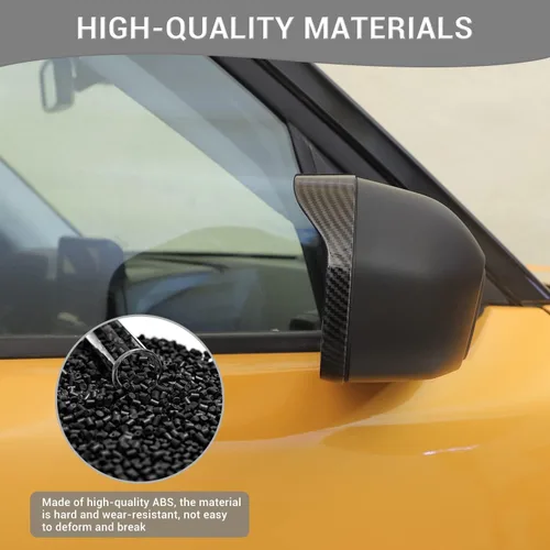Vista 3 de Cubierta protectora de cejas para espejo lateral Bronco Sport para espejo lateral compatible con Ford Bronco Sport 2021 2022 2023, accesorios