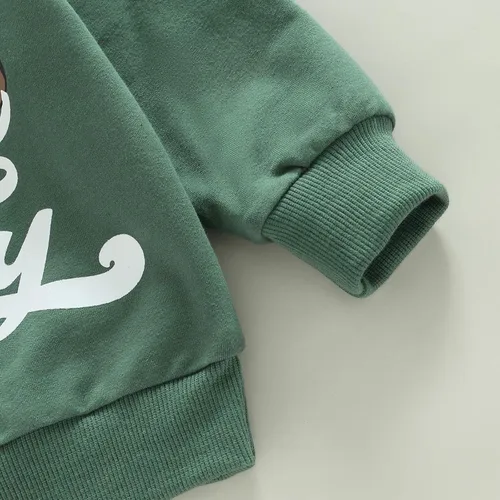 Vista 7 de Sudadera de manga larga con cuello redondo para el día del juego, ropa de otoño