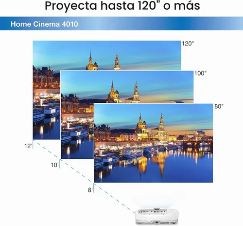 Vista 5 de Epson Home Cinema 4010 4K PRO-UHD (1) Proyector de 3 chips con HDR