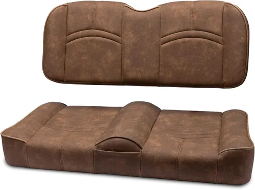 Vista 9 de MODZ® FS1 Custom Golf Cart Asiento Delantero para Yamaha Drive2 - [2017-Up] - [Añadir $40] - Base Marrón - Patrón Cobra