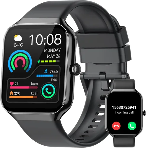 Vista 9 de Smart Watch (Answer/Make Calls), 1.91"HD Smartwatch for Men Women Heart Rate/Sleep Monitor/Pedometer, 2026 New Fitness Watch with 113+ Sport Modes