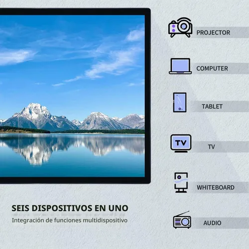 Vista 4 de Monitor interactivo de pantalla táctil de 32 pulgadas, tablero inteligente con pantalla 16:9 1080P, pantalla táctil Android 11, pizarra electrónica