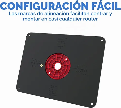 Vista 5 de Placa de inserción de mesa de enrutador de precisión Kreg, mesa de enrutador de carpintería, PRS4036
