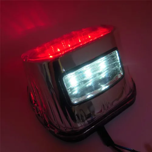 Vista 2 de Luces de freno traseras SMT-RED compatibles con lente transparente XL Harley Dyna Sportster 1999 y posteriores [B075VLXQ7V]