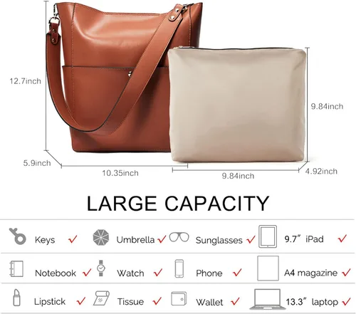 Vista 3 de BOSTANTEN Billeteras de cuero para mujer, paquete RFID, bolsos de cuero para mujer, Cartera RFID