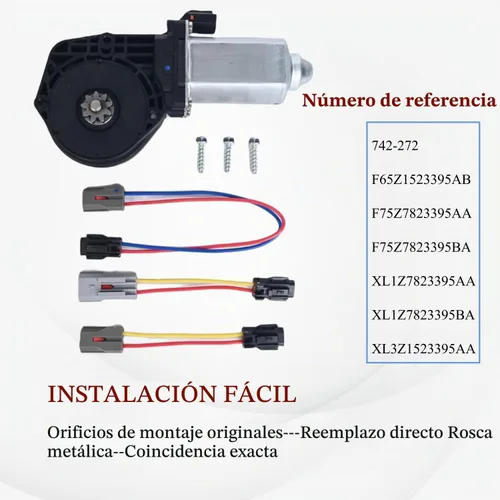 Vista 2 de PANNUOSCS Motor de ventana 742-272 Delantero Izquierdo y Trasero Izquierdo