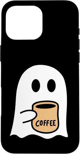 Vista 19 de iPhone 16 Spooky Fall Ghost Coffee Lovers Costume Case