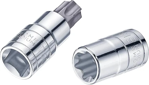 Vista 5 de 37 piezas S2 Star Bit Socket y juego de zócalo externo, 1/4 pulgadas, 3/8 pulgadas y 1/2 pulgadas - (T8- T55 /TT8 - TT55, E4- E18)