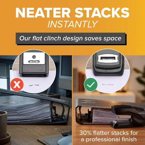 Vista 6 de Bostitch Paquete económico de grapadora resistente, capacidad para 40 hojas Negro