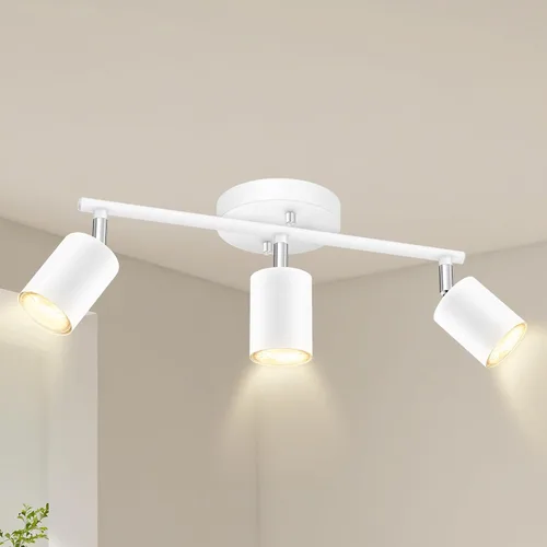 Vista 17 de BoostArea Kit de Iluminación de Riel LED de 2 Luces, Blanco Iluminación de Focos de Techo de 2 Vías, Cabezal de Luz Flexiblemente Giratorio