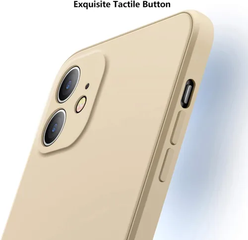 Vista 8 de Funda de silicona líquida compatible con iPhone 12 Mini de 5.4 pulgadas, antiarañazos y huellas dactilares, forro de microfibra a prueba de golpes