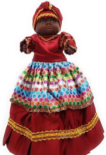 Vista 2 de OYA - Muñeca, Muñeca, Clásico, Santeria, Yoruba, Orishas, Ifa, Ocha, Lucumi (Gingham)