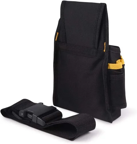 Vista 3 de Gomake Bolsa de herramientas de múltiples bolsillos con cinturón ajustable, bolsa de herramientas Oxford impermeable para tinte de ventana