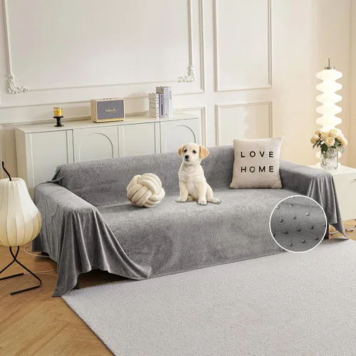 Vista 18 de MYSKY HOME Fundas negras para sofá reclinable, funda de sofá modular antideslizante para perro, fundas de sofá para sofá, protector de sofá