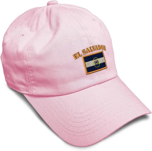 Vista 16 de Speedy Pros Sombrero de béisbol suave bordado papá sombrero El Salvador bandera bordado hombres y señoras gorra de béisbol algodón