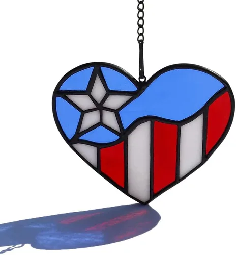 Vista 10 de Atrapasoles con forma de corazón para colgar ventanas, regalo de cumpleaños en forma de corazón para abuela, tía, hermana, padres, para mujeres