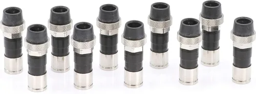 Vista 4 de THE CIMPLE CO Conector de compresión de cable coaxial - para cable coaxial RG6 - con junta tórica de sello meteorológico, funda de clima y agarre