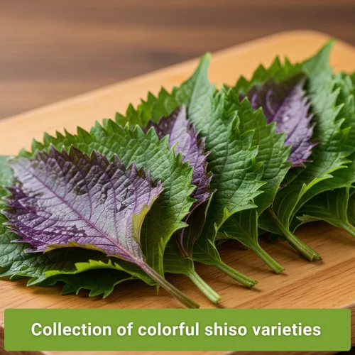 Vista 3 de Sow Right Seeds - Colección de semillas Shiso para plantar - Incluye verde y morado - Variedades tradicionales sin OMG - Hojas de perilla japonesas