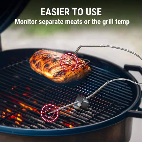 Vista 10 de TempPro TempSync - Termómetro de carne Bluetooth de 450 pies para horno con 2 sondas