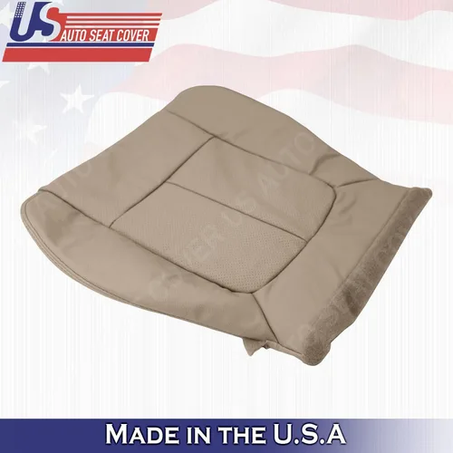 Vista 7 de 2011 2012 2013 2014 para Ford F150 Lariat Driver Bottom Cubierta de cuero perforada marrón