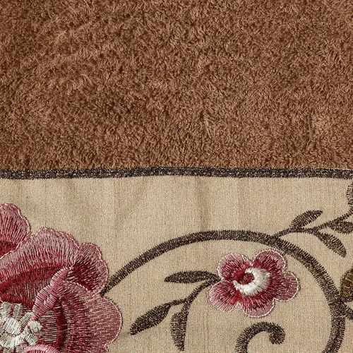 Vista 4 de Popular Bath Toallas de baño, colección Larissa, juego de 3 piezas, diseño rosa