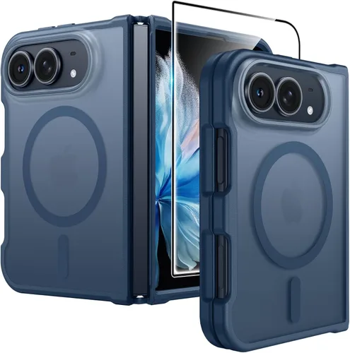 Vista 65 de FNTCASE Funda para Samsung Galaxy S25-Plus: S24-Plus de doble capa Negro