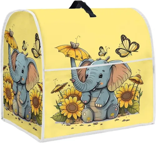 Vista 20 de Funda para mezclador de cocina de pata de perro bohemio compatible con ayuda de cocina de 4.5 a 5 cuartos de galón, batidora de pie Hamilton