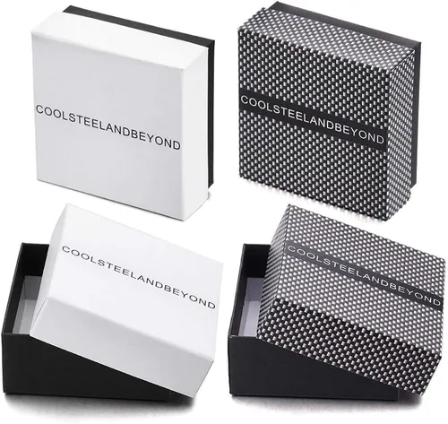 Vista 6 de COOLSTEELANDBEYOND Pulsera de acero para hombre y mujer con grilletes de anclaje náutico marinero