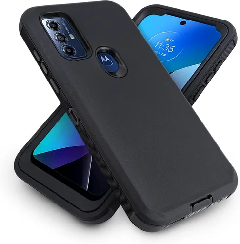 Vista 2 de Funda para Motorola Moto G Play (2023), Moto G Power (2022), con funda de clip para cinturón, protección de cuerpo completo resistente, protector