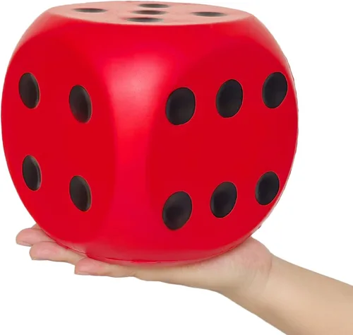 Vista 12 de Dados de espuma jumbo de 5.9 pulgadas, un juguete gigante educativo lleno de diversión para noches de juego y sesiones de aprendizaje