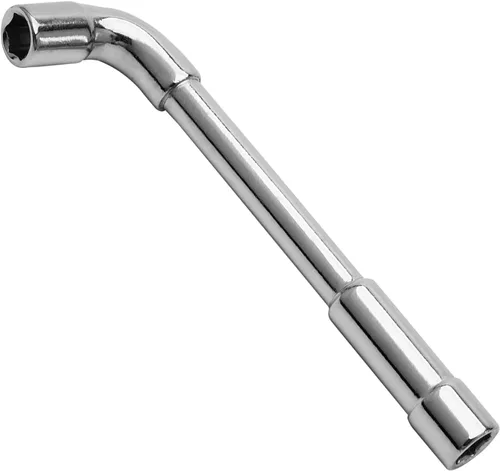Vista 13 de Auniwaig Llave hexagonal métrica en forma de L de 0.236 in, acero al cromo vanadio, codo de espejo cromado, soporte de broca de doble cabeza