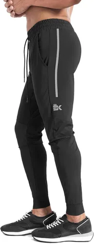 Vista 17 de BROKIG Pantalones deportivos ligeros para hombre, elásticos, de secado rápido, con bolsillos con cremallera