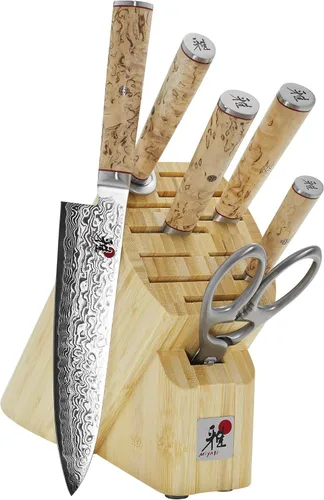 Vista 2 de Miyabi Birchwood GS2 - Juego de bloques de cuchillos (7 piezas)